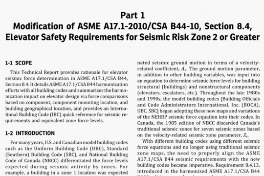 ASME TR A17.1-8.4-2020 pdf free