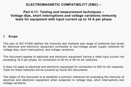 EN IEC 61000-4-11:2020 pdf free
