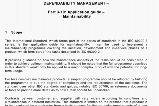 IEC 60300-3-10-2001 pdf download