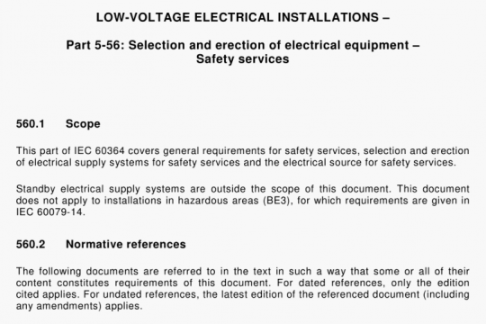 IEC 60364-5-56-2018 pdf free download