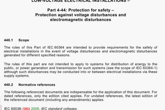 IEC 60364-4-44-2018 pdf free